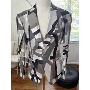 NEW Frere Men's geometric Jacket Classic BLAZER Size 44